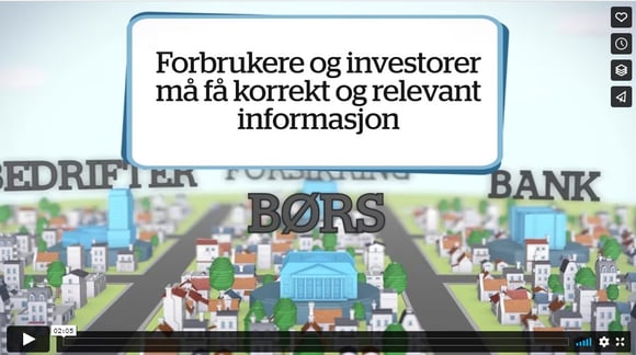 Bilde av rekrutteringsfilm laget av Finanstilsynet.