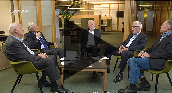 Filmatisering av samtale om den norske bankkrisen for 30 år siden.